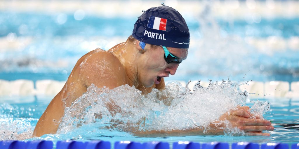 Le nageur paralympique français Alex Portal, médaillé d’argent au 200 m quatre nages