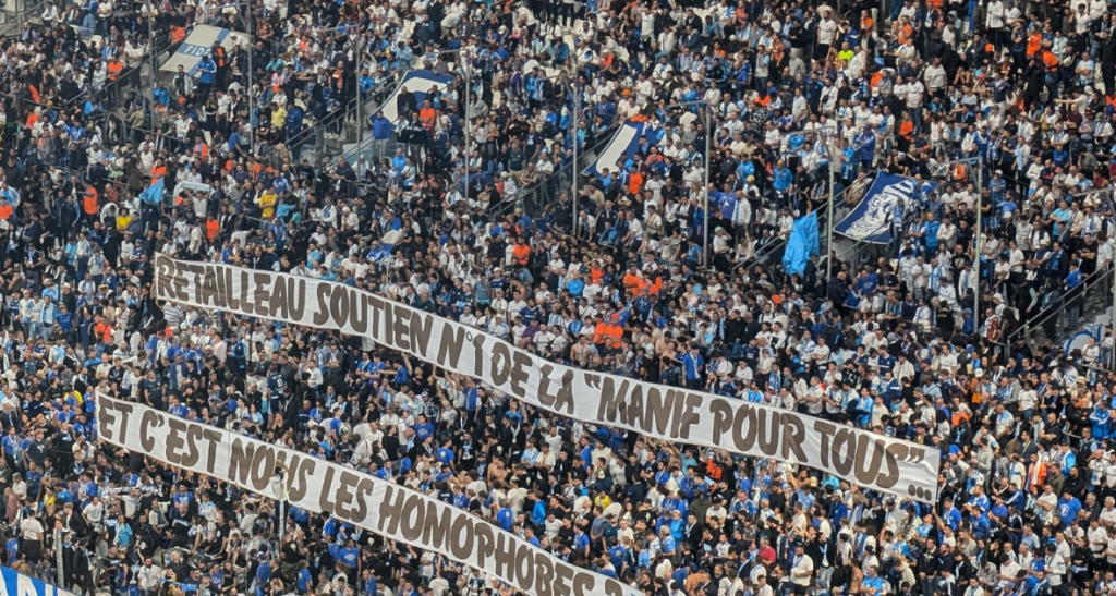 « Et nous sommes les homophobes ? : la banderole lors d’OM-PSG qui vise Bruno Retailleau – Le Figaro