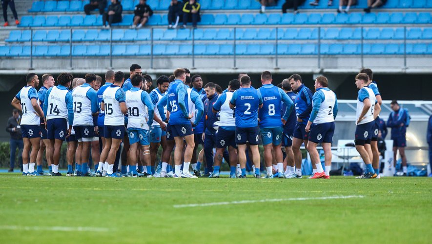 XV de France – Nolann Le Garrec et Matthieu Jalibert associés mais les Bleus sans les Toulousains ni les Toulonnais à l’entraînement avant le Japon