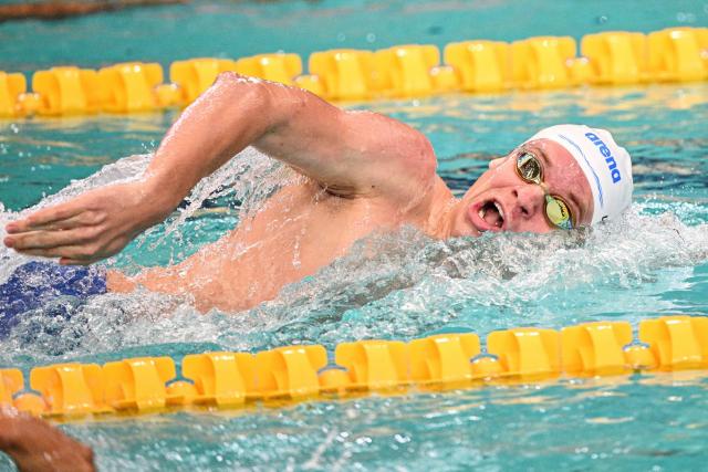 Léon Marchand à égalité avec Noè Ponti au 100 m quatre nages à Incheon