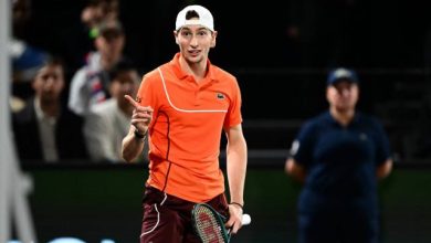 Ugo Humbert vainqueur facile de Marcos Giron avant d’affronter Carlos Alcaraz en 8es au Rolex Paris Masters