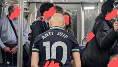 A Paris, l’homme portant un maillot « anti-juif » dans le métro a été arrêté