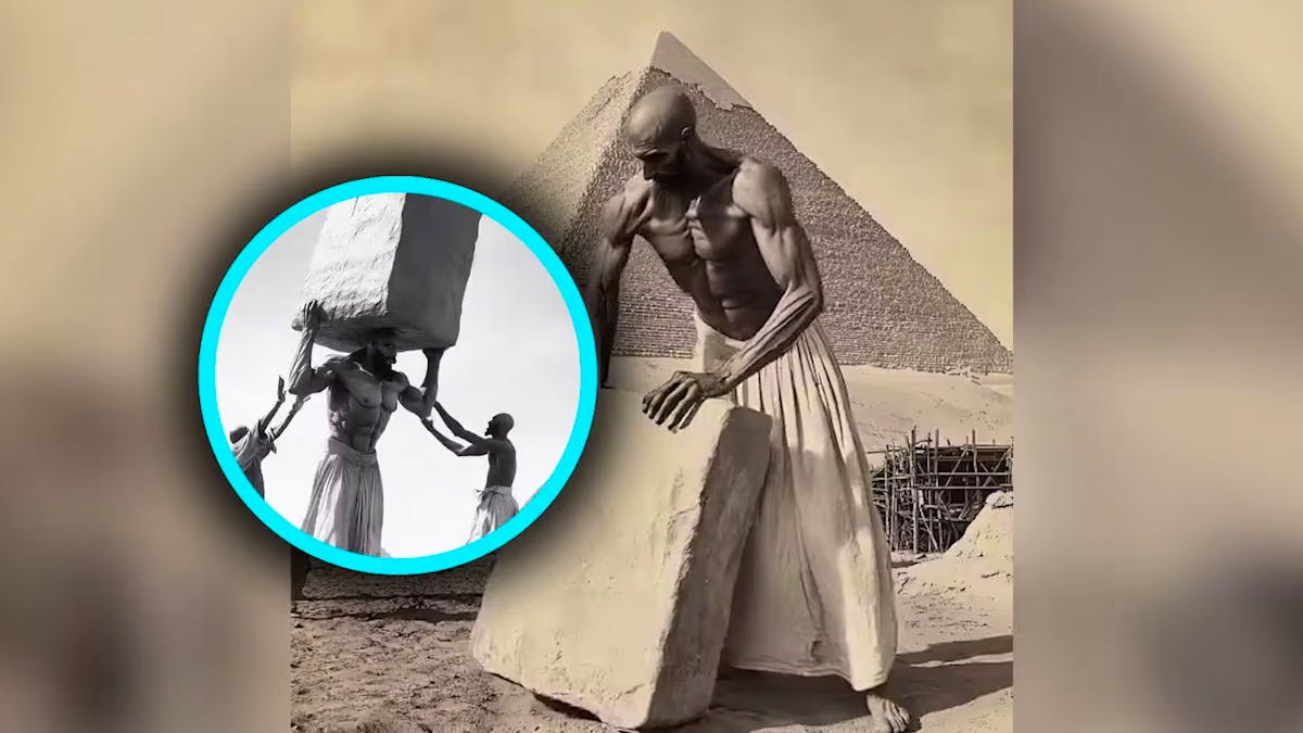 Intelligence artificielle : Construction de pyramides par des géants : la vidéo enflamme la toile