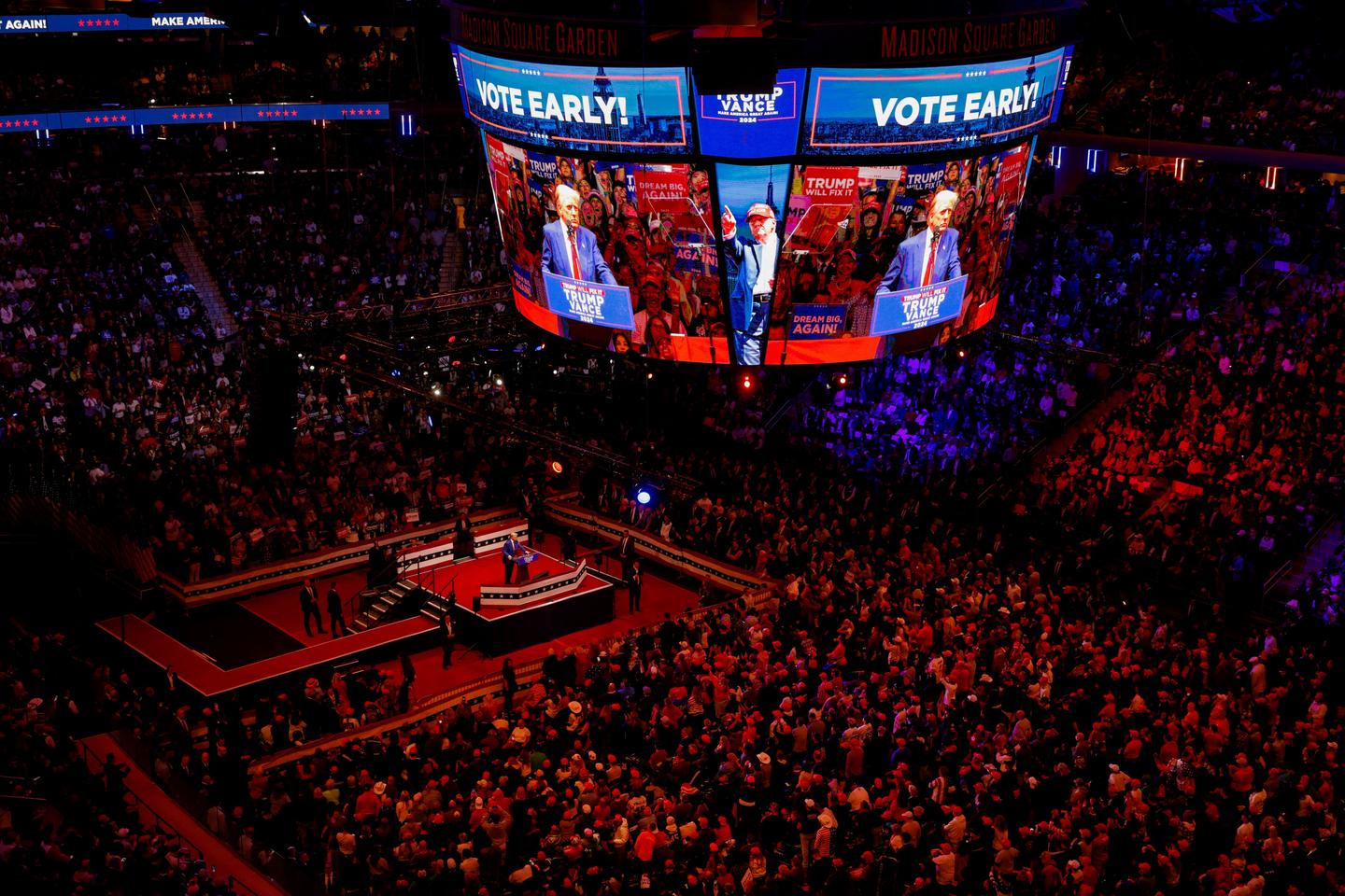 Donald Trump prend sa revanche sur New York au Madison Square Garden