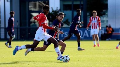 Les U19 du PSG tenus par le PSV dans un match intense de Youth League