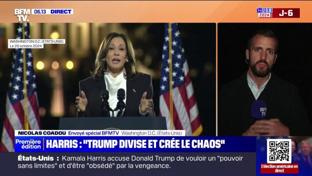 A 6 jours de l’élection présidentielle, Kamala Harris accuse Donald Trump d’être « un individu instable »