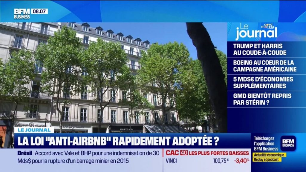 La loi « anti Airbnb » rapidement adoptée ? – BFM Affaires