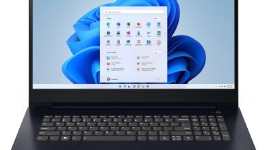 Promo 429 € Lenovo IdeaPad 3 17IAU7 (82RL00BFFR), PC portable pas cher Bleu 17″ Ultrabook fin et léger Intel Core i3 adapté à un usage quotidien avec Wi-Fi 6