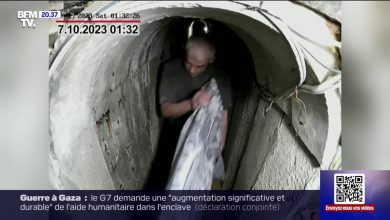 Images de Yahya Sinouar, dans les tunnels de Gaza, avec sa femme et ses enfants