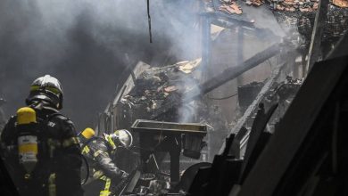 l’atelier d’une entreprise détruit par un incendie