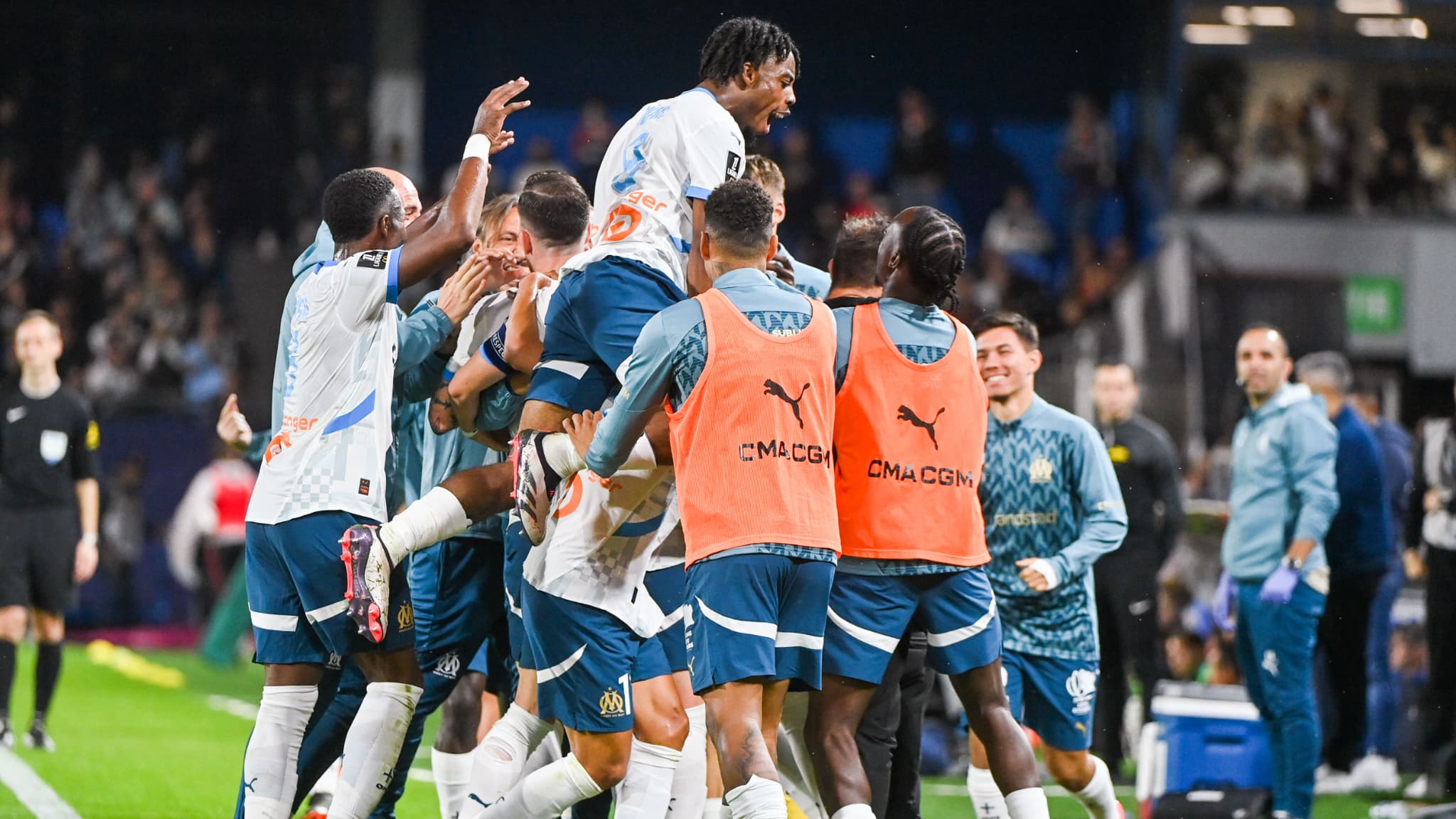 Marseille s’offre un festival offensif et revient sur le podium, à une semaine du choc contre le PSG