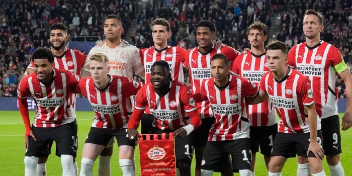 L’équipe du PSV Eindhoven pour affronter le PSG