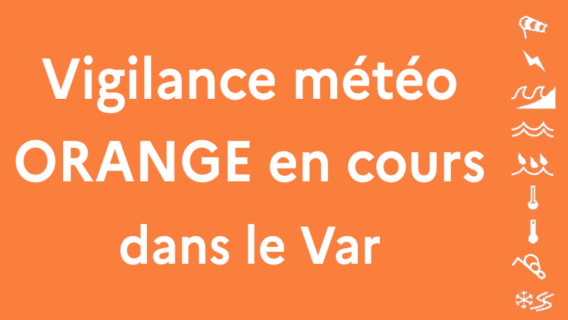 Vigilance ORANGE pluie-inondation et inondations – Actualités dans le Var – Actualités