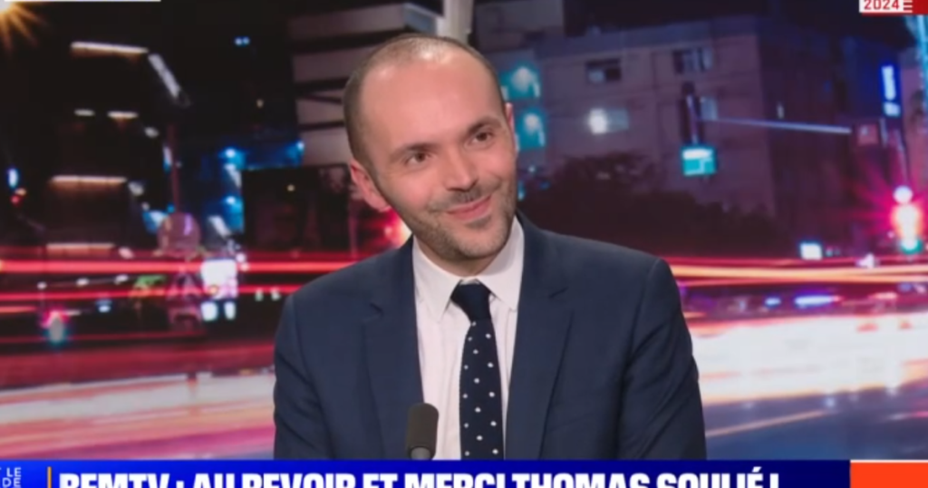 Le journaliste politique Thomas Soulié fait ses adieux à BFMTV