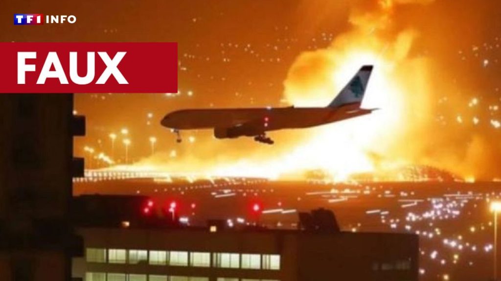 Attention, cette photo d’un avion atterrissant à Beyrouth sur fond d’explosion a été prise grâce à une IA