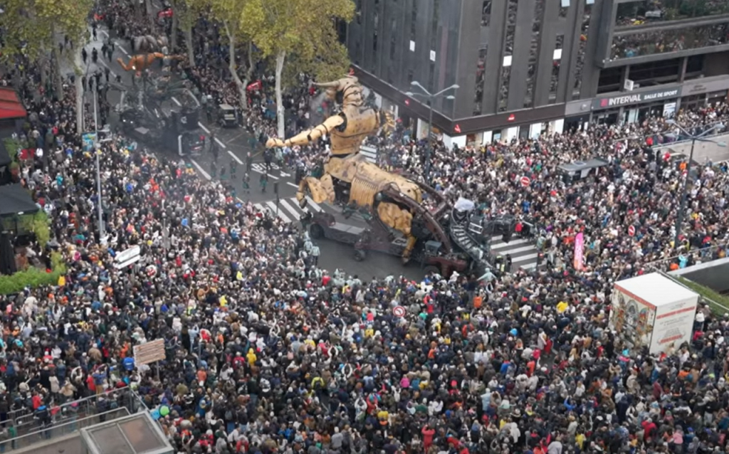 regardez le film à couper le souffle que nous avons tourné samedi