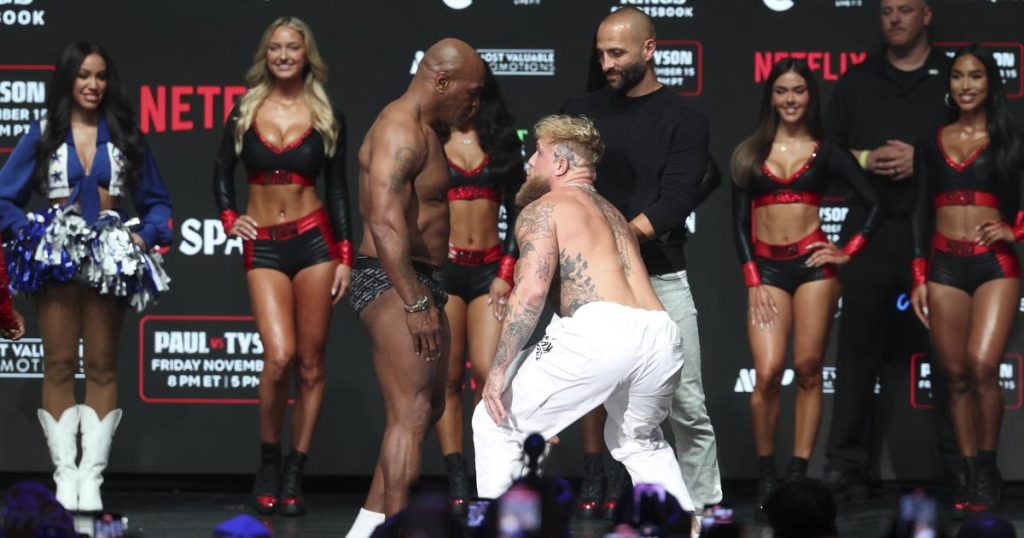 en vidéo, la gifle de Mike Tyson à Jake Paul lors de leur dernier face-à-face avant d’entrer sur le ring