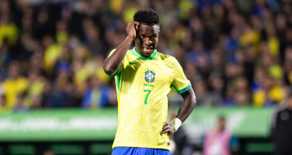 La terrible erreur de Vinicius contre un arbitre avec le Brésil