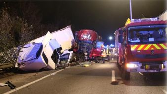 Plus de 3h30 de bouchon sur l’A1 après une collision entre deux camions dans le Pas-de-Calais