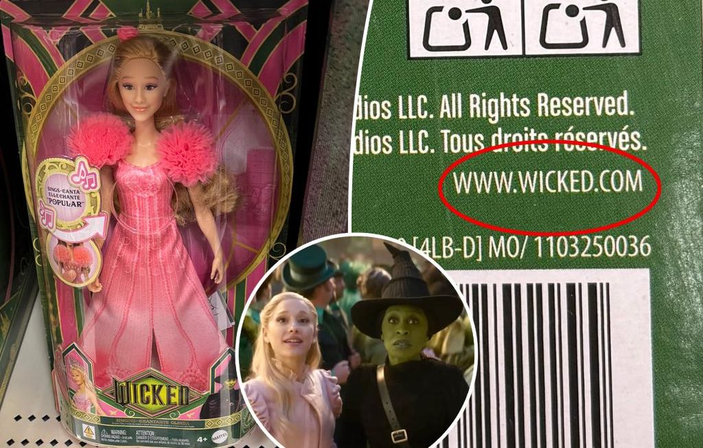 Un lien sur les boîtes de poupées du film « Wicked » mène vers un site porno… Mattel s’excuse