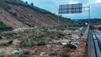 Inondations en Espagne : Une autoroute complètement ensevelie par un glissement de terrain au sud de Barcelone