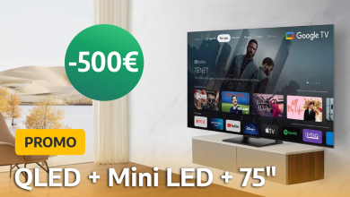 Ce téléviseur TCL Mini LED 4K QLED de 75 pouces en 144 Hz est en promotion à 500 € chez Carrefour !