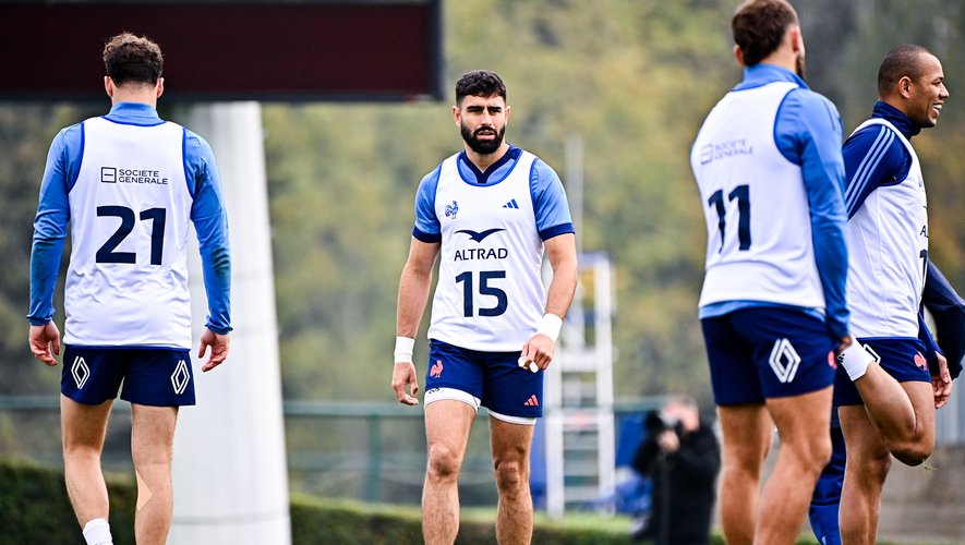 XV de France – La composition probable des Bleus pour affronter la Nouvelle-Zélande : Antoine Dupont parti à l’entraînement, Romain Buros à l’arrière