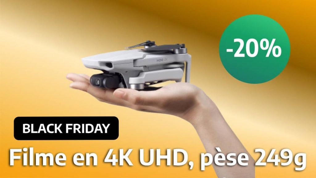 Le drone Dji Mini devient vraiment pas cher pour le Black Friday et il peut filmer en 4K tout en étant ultra léger