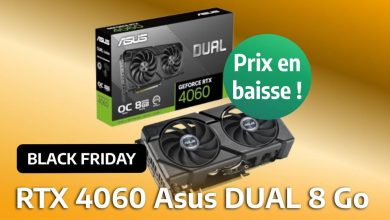 En promotion pour le Black Friday, l’Asus RTX 4060 8 Go est disponible à un prix rarement vu