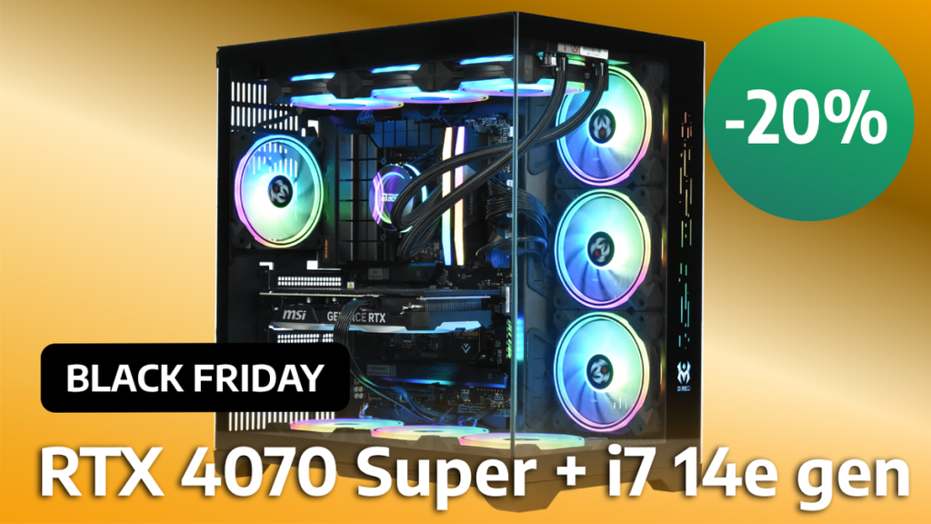 Ce PC gaming spécial Black Friday est à -20% avec ses RTX 4070 Super et Core i7 14700 KF !