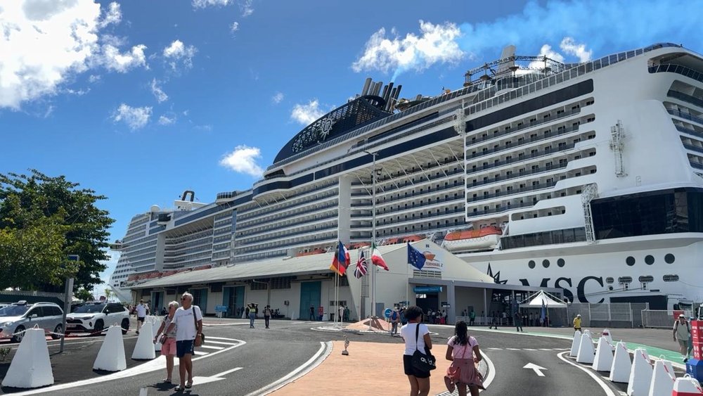 Le MSC Virtuosa pour sa croisière inaugurale en Guadeloupe