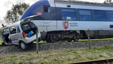 une voiture percutée par un TER à Saujon, l’automobiliste est décédé