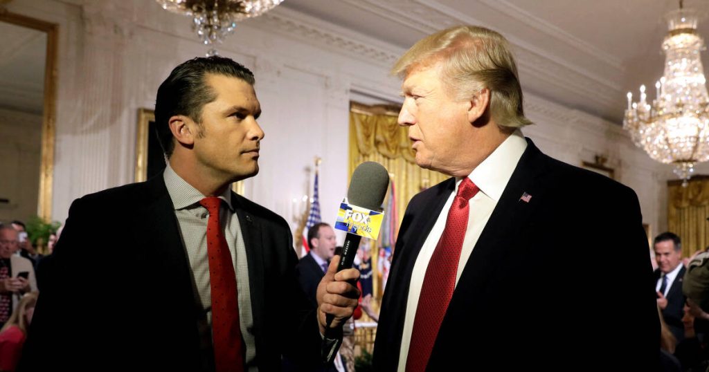 L’équipe Trump examine la candidature de Pete Hegseth à la défense après la révélation d’une accusation d’agression sexuelle contre lui