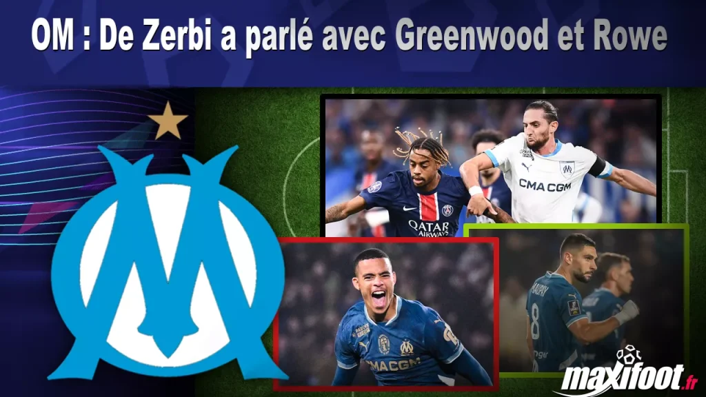 OM : De Zerbi s’est entretenu avec Greenwood et Rowe – Maxifoot