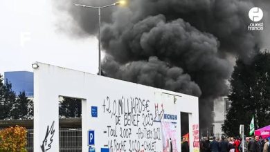 une journée de colère devant l’usine Michelin à Cholet