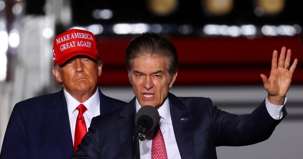 Trump nomme le « Dr. Oz », chirurgien vedette de la télévision, à un poste clé dans le domaine de la santé