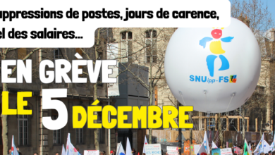 En grève, mobilisé dès le 5 décembre !