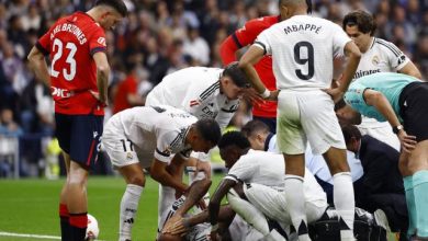 Le Real Madrid mène contre Osasuna mais perd Rodrygo, Eder Militao et Lucas Vazquez sur blessure en dix minutes