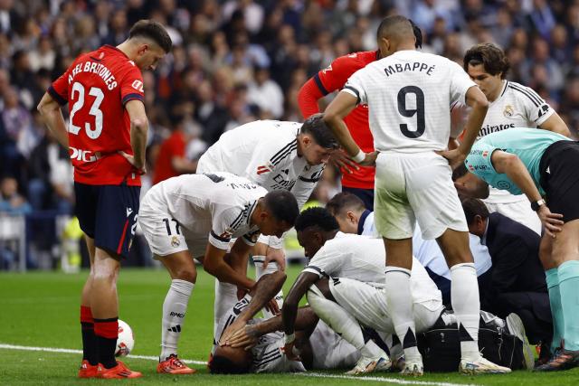 Le Real Madrid mène contre Osasuna mais perd Rodrygo, Eder Militao et Lucas Vazquez sur blessure en dix minutes