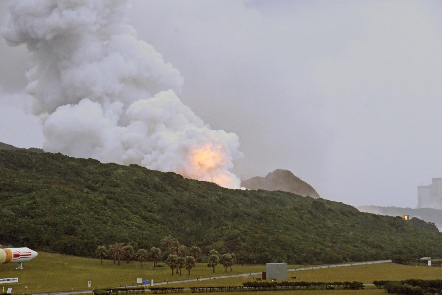 un incendie se déclare au centre spatial lors d’un essai de fusée