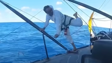 Meulage, découpe, ponçage, collage, laminage : Louis Burton le MacGyver du Vendée Globe (Vidéo)