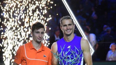 Ugo Humbert s’est consolé de sa défaite en finale dans les bras de son magnifique partenaire, également joueur de tennis.