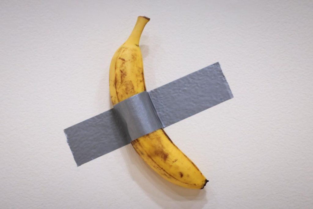 Qu’achetez-vous lorsque vous payez 6,2 millions de dollars pour la banane scotchée de Maurizio Cattelan ?