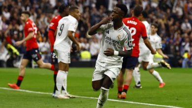 Le Real Madrid écrase Osasuna en Liga, triplé pour Vinicius