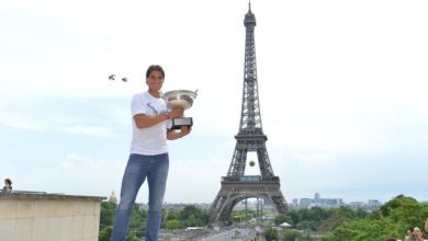 Une silhouette de 10 mètres projetée au Trocadéro, l’hommage géant de Nike à Rafael Nadal à Paris