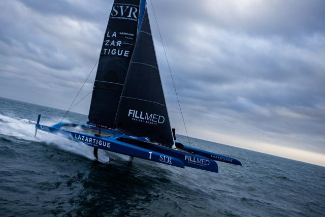 C’est parti pour Gabart et son équipage, partis à la conquête du Trophée Jules-Verne