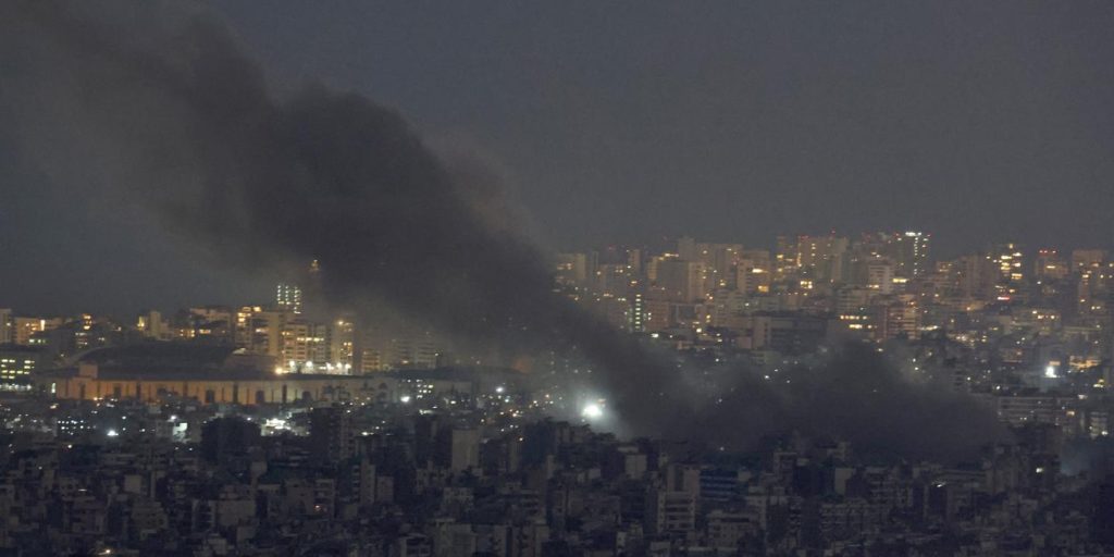 l’armée israélienne a mené d’intenses raids aériens contre la banlieue sud de Beyrouth