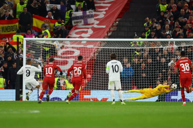 Le penalty raté par Kylian Mbappé avec le Real Madrid face à Liverpool en vidéo