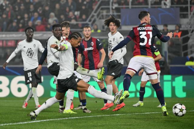 Monaco arrache la victoire à Bologne et s’assure presque une place en barrages de la Ligue des Champions