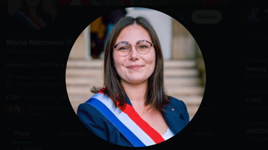 Le tweet de Marie Mesmeur provoque un tollé (et un désarroi à gauche)